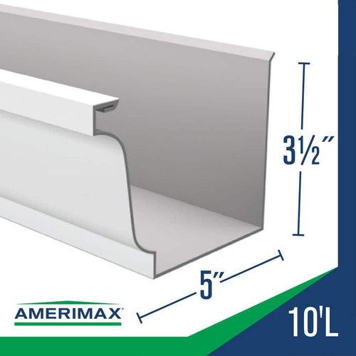 5 in. x 10 ft. White Aluminum K-Style Gutter - ke8japvjfyhnjrivo3nq_x500.jpg