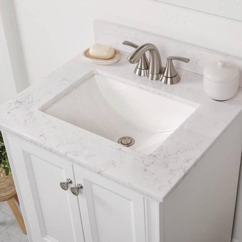 25 in. W x 22 in. D Cultured Marble White Rectangular Single Sink Vanity Top in Pulsar - kgiqm2ouuaxjvlcdozxz_x500.jpg