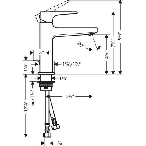 Metropol 1.2 (GPM) Single Hole Bathroom Faucet with Loop Handle and Pop-Up Drain - Limited Lifetime Warranty - kjjim019pazqq5fmuoyo_x500.jpg