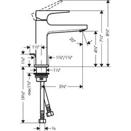 Metropol 1.2 (GPM) Single Hole Bathroom Faucet with Loop Handle and Pop-Up Drain - Limited Lifetime Warranty - kjjim019pazqq5fmuoyo_x500.jpg