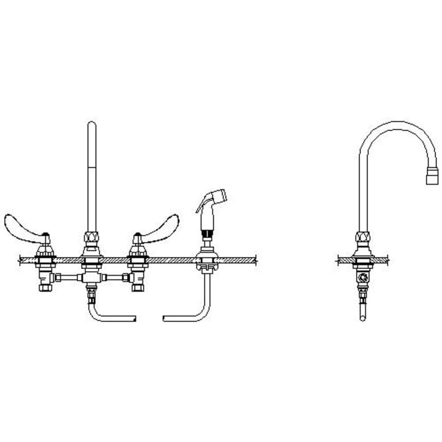 Double Handle 1.5GPM Ceramic Disc Below Deckmount Kitchen Faucet with Blade Handles Side Spray Gooseneck Spout and Vandal Resistant Aerator from the Commercial Series - kpcqsbmtzlbdvuyi6z9a_800x500@2x.jpg