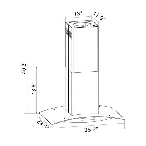 36 in. 475 CFM Convertible Kitchen Island Mount Range Hood in Stainless Steel with Tempered Glass and Touch Control - kqomtonvj2kpgh0hu7ua_x500.jpg