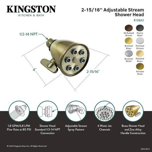 Multi Function Shower Head, 2-5/16 in Dia, 1.8 gpm, Polished Chrome - kqwzuzwyxm9t9r4xa5wf_x500.jpg