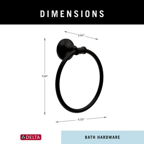 Chamberlain Wall Mount Round Closed Towel Ring Bath Hardware Accessory in Matte Black - krc8vwosuz3td877ijvg_x500.jpg