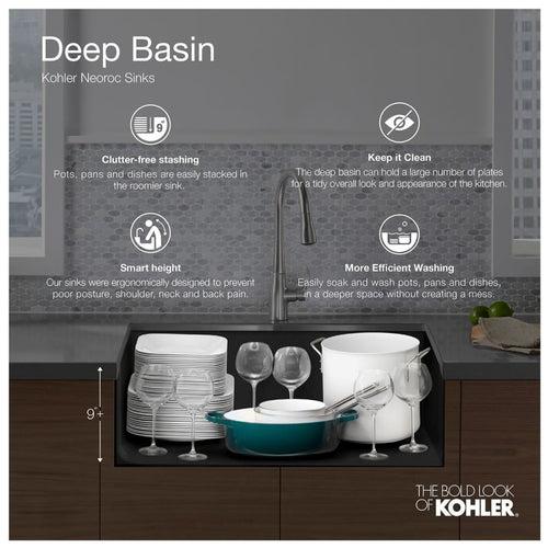 Cairn 27-1/2" Undermount Single Bowl Neoroc Granite Composite Kitchen Sink with Bottom Sink Rack - krma0xfk1l6obicoeced_x500.jpg