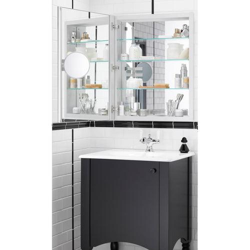 Verdera Collection 24" x 30" Mirrored Medicine Cabinet with Adjustable Magnifying Mirror and Slow Close Door - kvdzaiikavswgos18ipe_x500.jpg