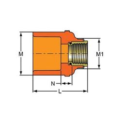 FlameGuard® Adapter, 1 x 3/4 in, Socket x Brass FNPT, CPVC - kviqj34crg6n34oitj7e_x500.jpg