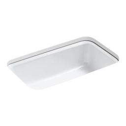 Bakersfield™ Single Bowl Kitchen Sink, Under Mount, 31 x 22 in, 8 in Bowl Depth, 5-Hole, Cast Iron, White - l1h0fenusquyhp7dubst_800x500@2x.jpg