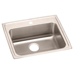 Lustertone™ Classic Single Bowl Kitchen Sink, Top Mount, ADA, 22 x 19-1/2 in, 5-3/8 in Bowl Depth, 1-Hole, 18 ga Lustrous Satin Steel, Stainless - lcbaanr4eloilm6ysurp_800x500@2x.jpg