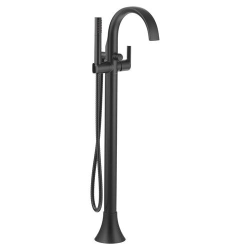 Doux Floor Mounted Tub Filler with Built-In Diverter - Includes Hand Shower - ldy5grrkldoiddtytwt4_x500.jpg