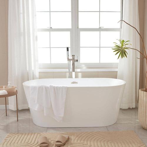 Bordeaux 54 in. Acrylic Flatbottom Freestanding Bathtub in White/Brushed Nickel - lgydyahwsqfisqopdzjp_x500.jpg