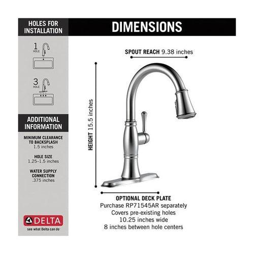 Cassidy™ Kitchen Faucet, Deck Mount, ADA, 1 Lever Handle, 1 or 3-Hole, Lumicoat Arctic Stainless - lio0a4xrcoyc53z7jgnd_x500.jpg