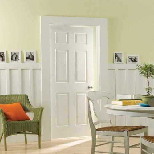 36 in. x 80 in. 6 Panel Right-Handed Hollow-Core Textured Primed White Composite Single Prehung Interior Door - litva7krtqcigvqrfxad_x500.jpg