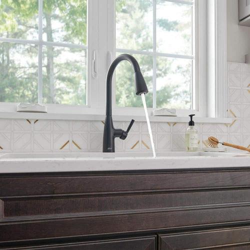 Fairbury 2S Single-Handle Pull-Down Sprayer Kitchen Faucet in Matte Black - lls70t1brad4aphdxsvd_x500.jpg