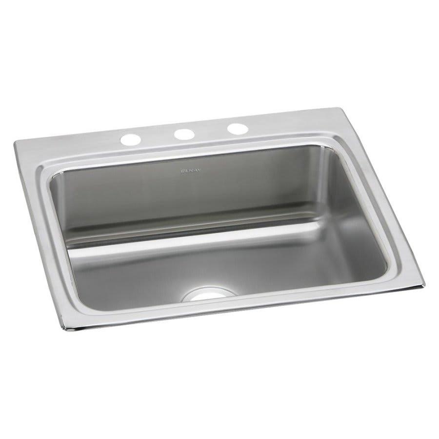 Lustertone™ Classic Single Bowl Kitchen Sink, Top Mount, 25 x 22 in, 7-3/4 in Bowl Depth, 3-Hole, 18 ga Lustrous Satin Steel, Stainless - lltbxl7cmuwusac3sg6g_800x500@2x.jpg