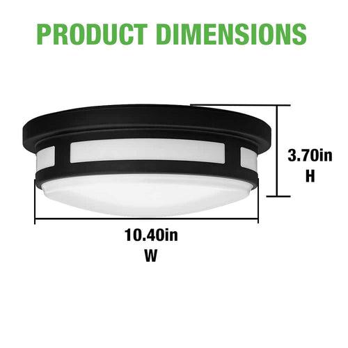 11 in. Round Black Indoor Outdoor LED Flush Mount Ceiling Light Adjustable CCT 830 Lumens Wet Rated Front or Side Door - lqoesxzzlicjnmpww7b1_x500.jpg