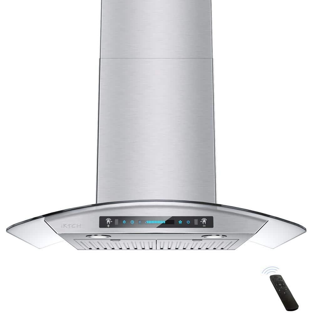 29.3 in. Wall Mount Range Hood Tempered Glass 900 CFM in Stainless Steel with LED Light and Remote Control - lqudditt1xtkbljqp53g_800x500@2x.jpg