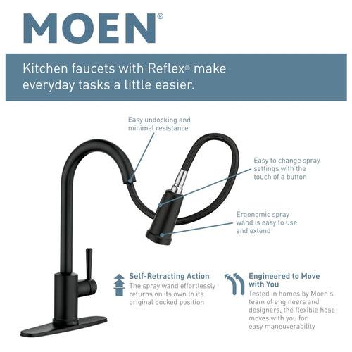 Arbor Pull-Down High Arc Kitchen Faucet with MotionSenseâ¢, Power Cleanâ¢, and Reflexâ¢ Technology - Includes Escutcheon Plate - lrfguelgiduszrbrdn2m_x500.jpg