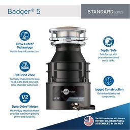 Badger 5, 1/2 HP Continuous Feed Kitchen Garbage Disposal with Power Cord, Standard Series - lrfnvyat38qpcsca3yic_x500.jpg