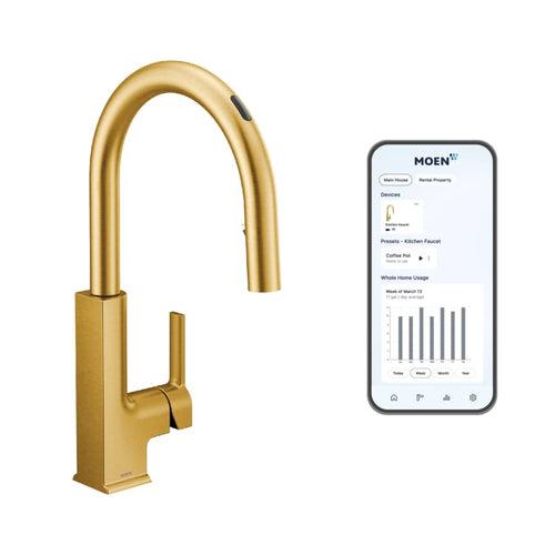 STo Smart Faucet 1.5 GPM Single Hole Pull Down Kitchen Faucet with Voice Control - lsfrsfz0wr17wtdrbwks_x500.jpg