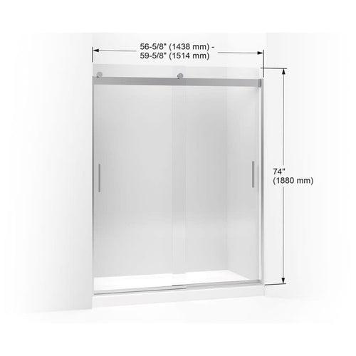 Levity 74" High x 59-5/8" Wide Bypass Semi Frameless Shower Door with Clear Glass - lsmt5h1s4ekzudadbmxj_x500.jpg