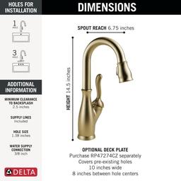 Leland Pull-Down Spray Bar/Prep Faucet with Diamond Seal Technology, Touch Clean, and MagnaTite Docking Technology - luujmjreotahrk9mxeb2_x500.jpg