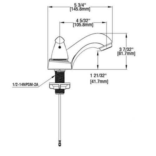 Glacier Bay Constructor 4 in. Centerset 2-Handle Low-Arc Bathroom Faucet in Brushed Nickel - lxntrfamodri74flctdl_x500.jpg