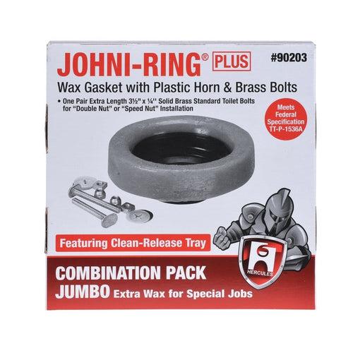 3 or 4 in Johni-Ring® Jumbo Wax Ring with Plastic Horn and Extra Long Johni-Bolts®, Combo Pack - ly6a2xbzkpgoqhr4n5lu_x500.jpg