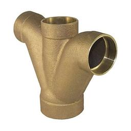 DWV Double Combination Wye and 45 deg Elbow, 2 x 1-1/2 x 1-1/2 x 1-1/2 in, C, Copper - lz7nrtxe1w9l7l16marg_x500.jpg