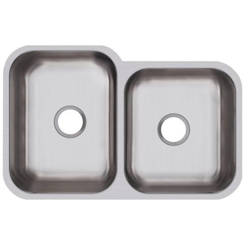 Dayton® Double Bowl Kitchen Sink, Under Mount, 31-3/4 x 20-1/2 in, Bowl Depths: 10 in Left, 8 in Right, 18 ga Radiant Satin Steel, Stainless - m9iwhxevlw0hvd4ayl9j_x500.jpg