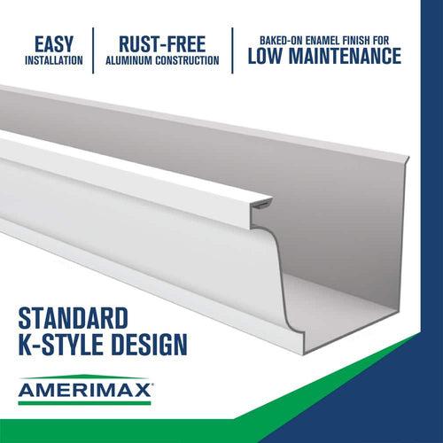 5 in. x 16 ft. White Aluminum K-Style Gutter - merlepqmgqd3rndutlce_x500.jpg