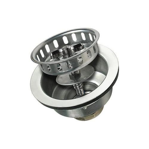 Strainer With Metal Stopper Cut Threads, Stainless Steel, Polished Chrome - mj4niggpiezi50rruev9_x500.jpg