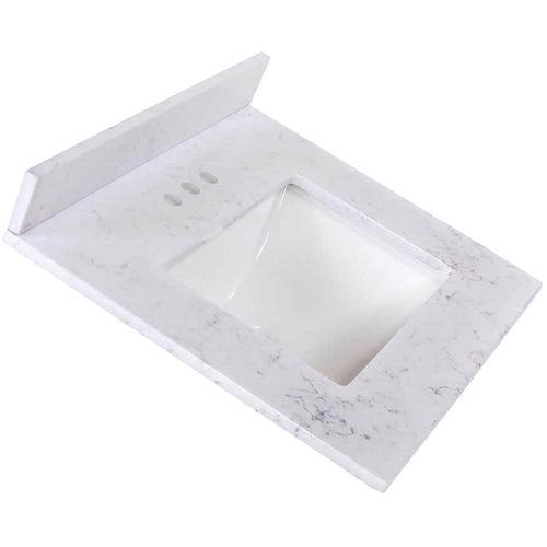 25 in. W x 22 in. D Cultured Marble White Rectangular Single Sink Vanity Top in Pulsar - mmpm20rkj9gjdgfd1pld_x500.jpg