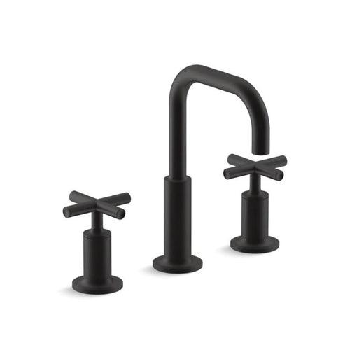 Purist® Widespread Lavatory Faucet, ADA, 2 Handle, 3-Hole, 1.2 gpm, Matte Black - mmwneol1nnkone0hbhrc_x500.jpg