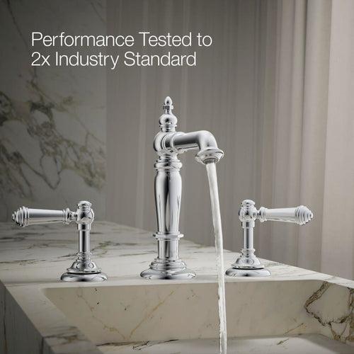 Artifacts 1.2 GPM Widespread Bathroom Faucet with Pop-Up Drain Assembly - Less Handles - mpbqrdkj4o2xquedhdi8_x500.jpg