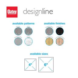 Designline 4 in. x 4 in. Stainless Steel Square Shower Drain with Square Pattern Drain Cover in Matte Black - mpevsz32epk5pkyc1j2c_x500.jpg