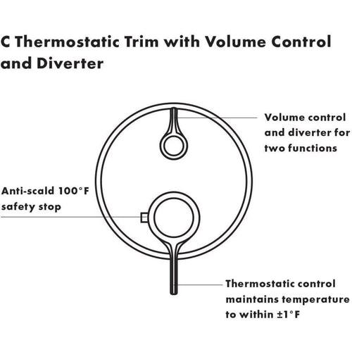 Ecostat Classic Thermostatic Valve Trim with Integrated Volume Control and Diverter for 2 Distinct Functions - Less Rough In - msucmwgjg8r7xgjcn4bj_x500.jpg