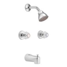 Chateau Tub and Shower Trim Package with Single Function Shower Head and Dual Acrylic Knobs - Includes Rough-In Valve - msun4peokus2r2xyiilc_800x500@2x.jpg