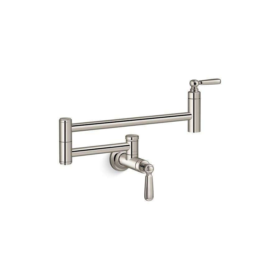 Edalyn™ by Studio McGee Pot Filler Faucet, Wall Mount, 1 Lever Handle, 1-Hole, Vibrant Polished Nickel - mtinug0oz5ddogcushic_800x500@2x.jpg