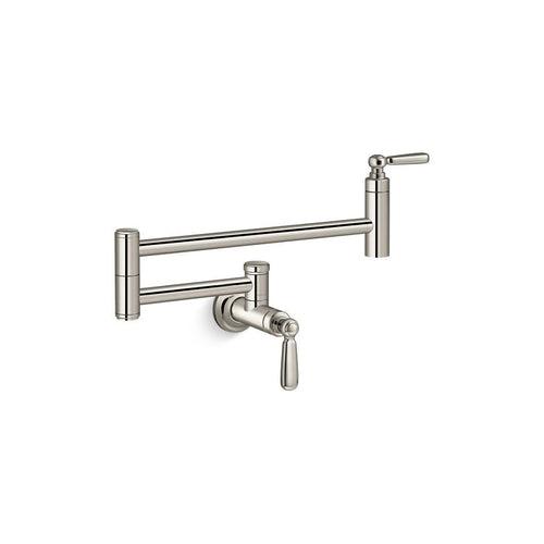 Edalyn™ by Studio McGee Pot Filler Faucet, Wall Mount, 1 Lever Handle, 1-Hole, Vibrant Polished Nickel - mtinug0oz5ddogcushic_x500.jpg