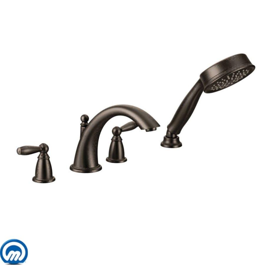 Deck Mounted Roman Tub Filler Trim with Personal Hand Shower and Built-In Diverter from the Brantford Collection (Less Valve) - mtk0xk0helufydg3a3ln_800x500@2x.jpg