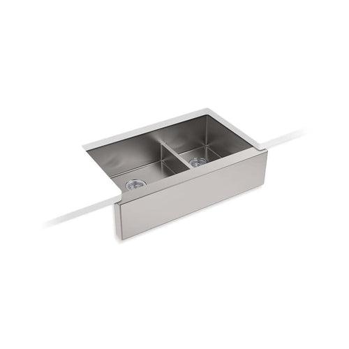 Strive™ Double Bowl Kitchen Sink, Under Mount, 35-1/2 x 35-1/2 in, 9 in Bowl Depth, 16 ga Satin Steel, Stainless - mtnjjhvw5or2jfrhrvkt_x500.jpg