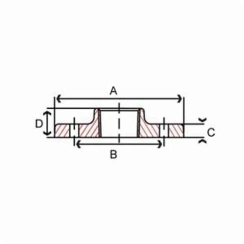 Companion Flange, 1-1/4 in, FNPT, 4-5/8 in OD, Malleable Iron, Black - ncize8iszhcy8gwoagyj_x500.jpg