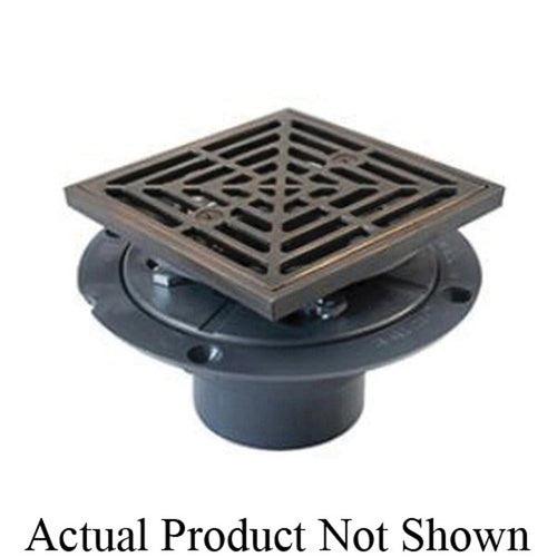 Shower Pan Drain, 2 in, Hub, 4-1/2 in, Grid, ABS Drain, Nickel Bronze - nikernj1r0voohwhbot4_x500.jpg