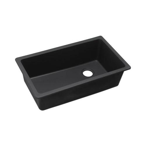 Classic® Single Bowl Kitchen Sink, Under Mount, 33 x 18-3/4 in, 9-1/2 in Bowl Depth, Quartz, Black - nllgisbz3lzvthtay0vj_x500.jpg