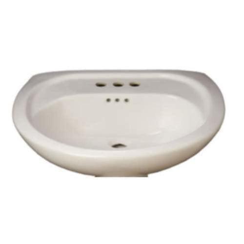 Lisbon Valley 20-1/4" Oval Vitreous China Pedestal Bathroom Sink with Overflow and 3 Faucet Holes at 8" Centers - nltu824dmucetcsnifye_x500.jpg