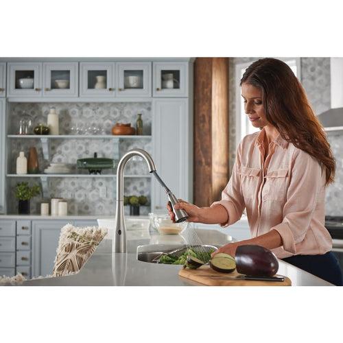 Arbor Pull-Down High Arc Kitchen Faucet with MotionSenseâ¢, Power Cleanâ¢, and Reflexâ¢ Technology - Includes Escutcheon Plate - nmh1hbgjcmucq9nu1d2n_x500.jpg