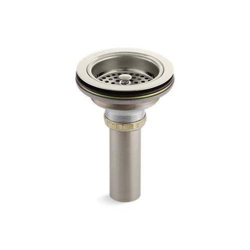 Manual Sink Strainer With Tailpiece, Duostrainer® Solid Brass, Vibrant® Polished Vibrant Polished Nickel - nmzr3l0e0hno9srih5u6_x500.jpg