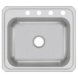 Celebrity Single Bowl Kitchen Sink, Top Mount, 25 x 22 in, 6-3/4 in Bowl Depth, 4-Hole, 20 ga Brushed Satin Steel, Stainless - ns2l0zpxgwp38y9jwmib_x500.jpg