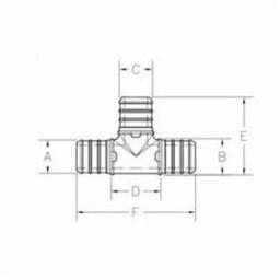 QickSert CR® Tee, 3/4 in, Crimp PEX, Poly - ns8jc9qlwpaitk34t9jb_x500.jpg